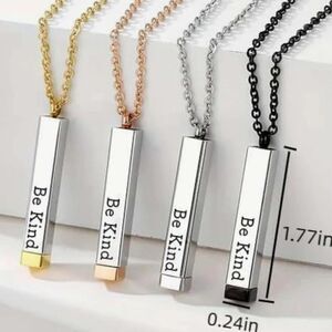 Be Kind ... of a B*tch 20" Stainless Steel Necklace NIP LAST ONE